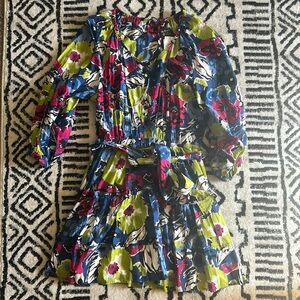 Lauren Ralph Lauren Voile Floral Tiered Dress Size 12 BNWT